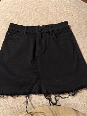 DL1961 Black Jenny Mini Skirt